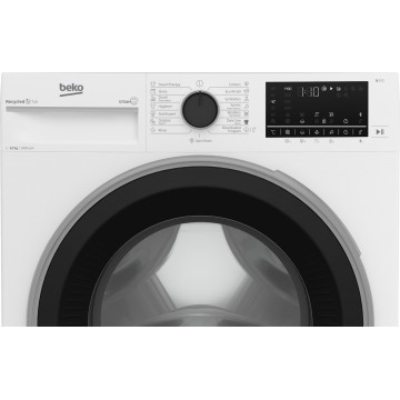 Beko 0037530 Πλυντήριο Ρούχων 12kg με Ατμό 1400 Στροφών B3WFT5124111WP